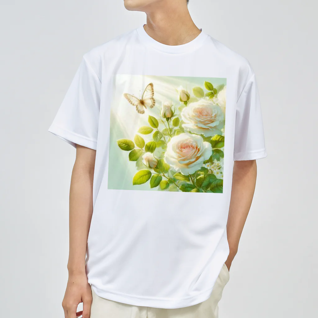 Rパンダ屋の「白薔薇」グッズ ドライTシャツ