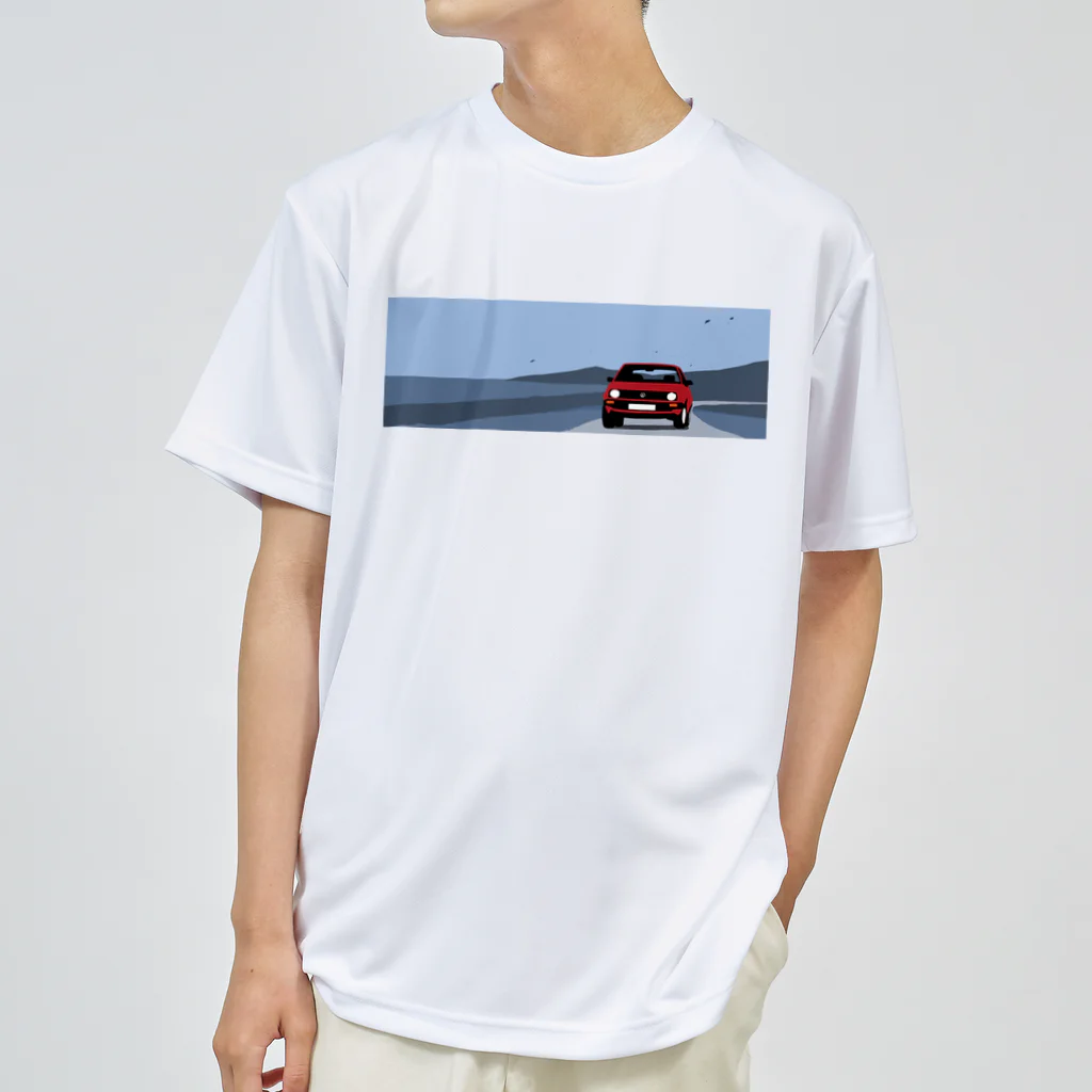 キャのゴルフな車 ドライTシャツ