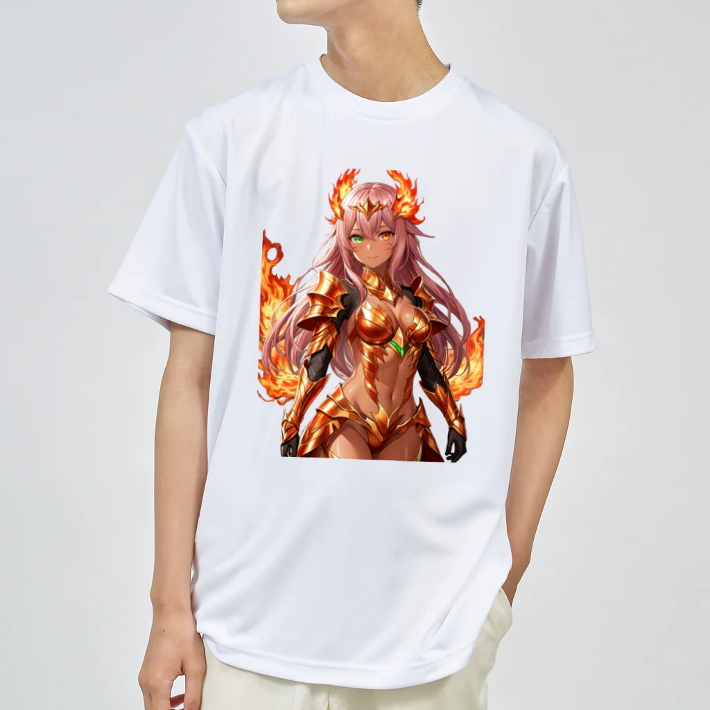ヴィヴィオの炎の鎧 ドライTシャツ