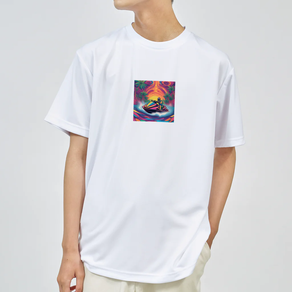 Yanchan_shopの真夏のジェットスキー ドライTシャツ