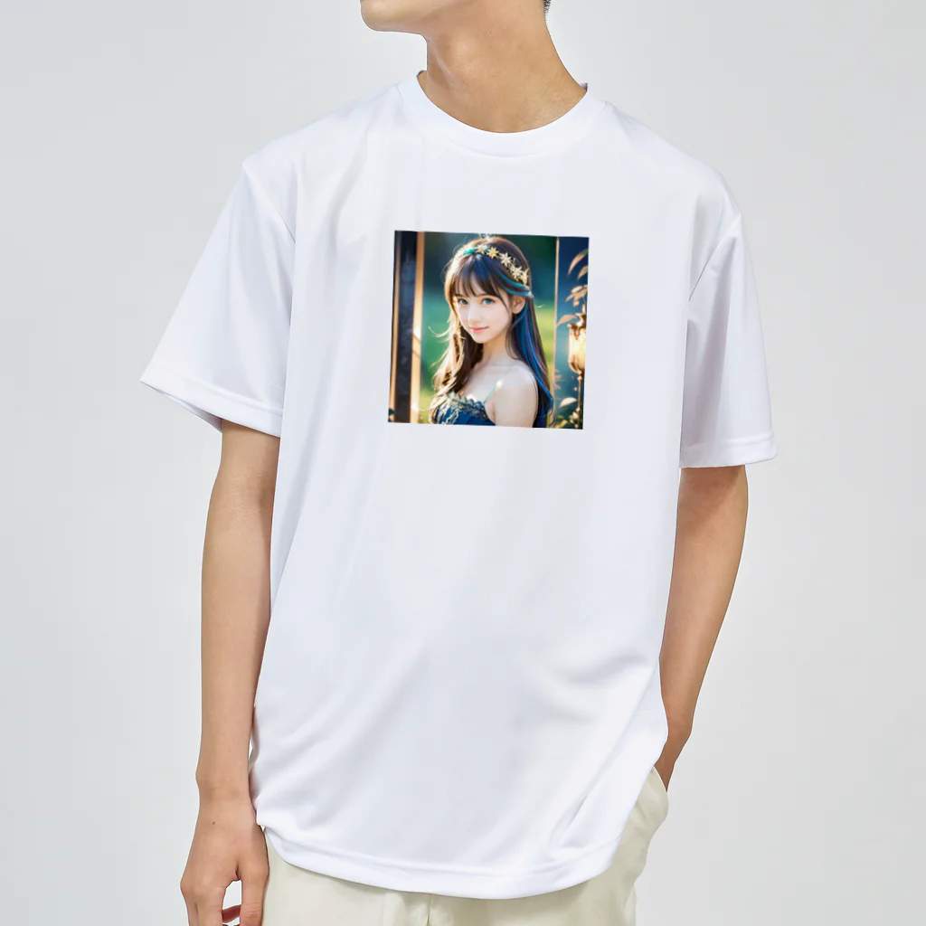 終わらない夢🌈の美しい少女✨ ドライTシャツ