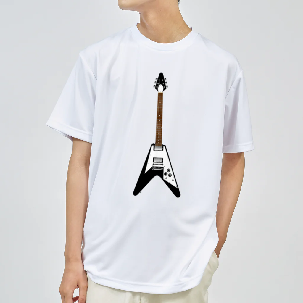 電気鉛筆工房のVギター（縦） Dry T-Shirt