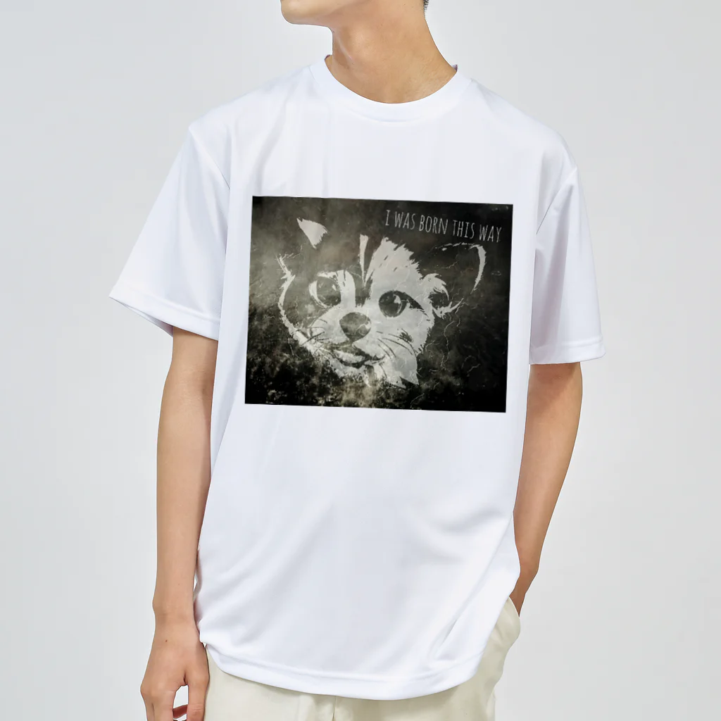 D7C7DC?B1のsmiley cat Dry T-Shirt