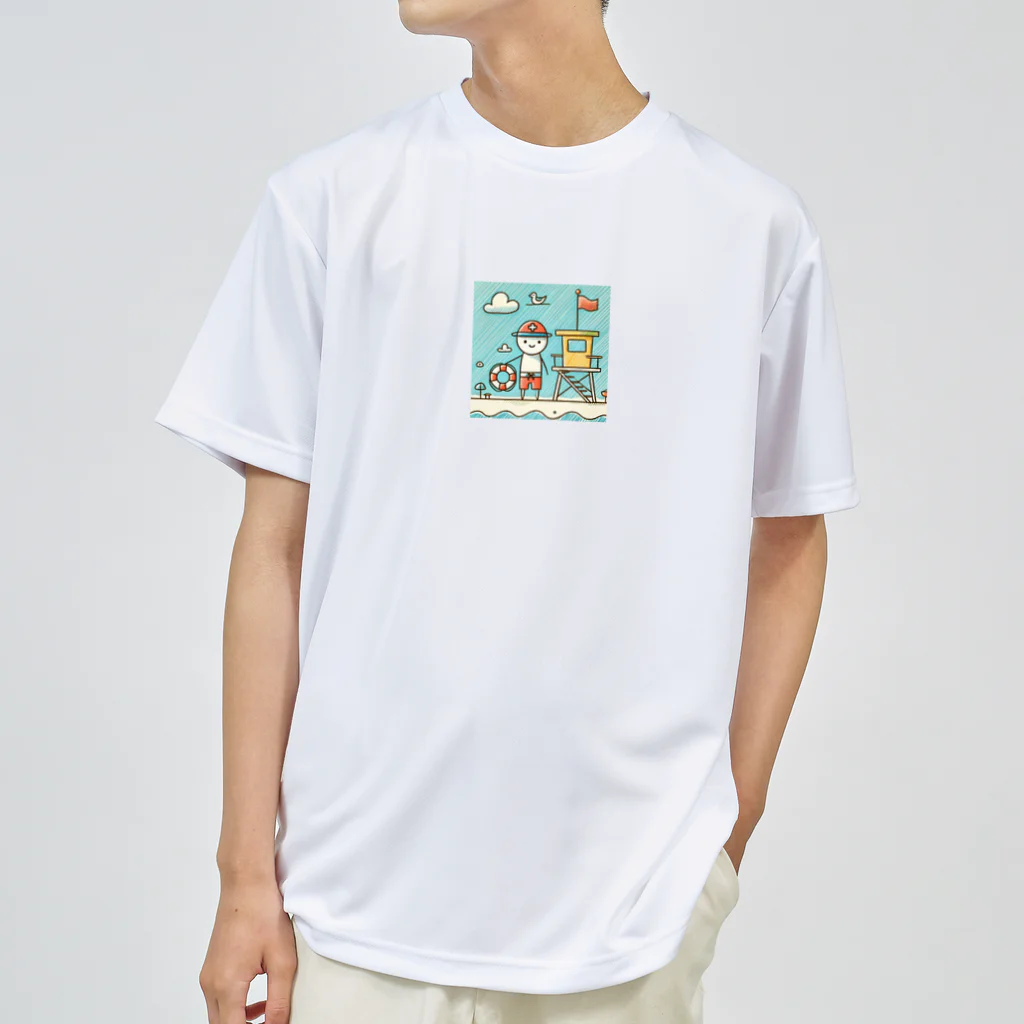 海の幸のライフガード ドライTシャツ