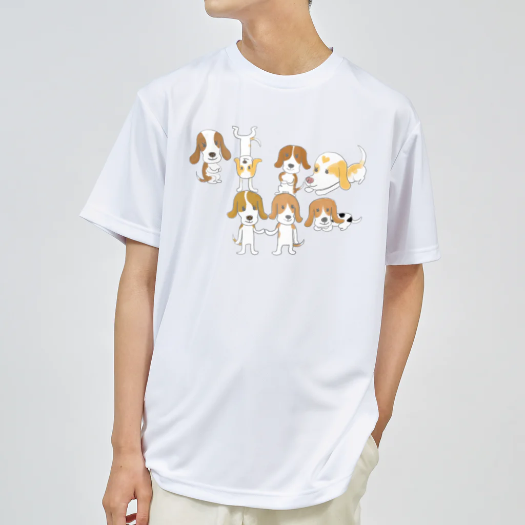 SATYの【kinaco】Beagleいっぱい ドライTシャツ