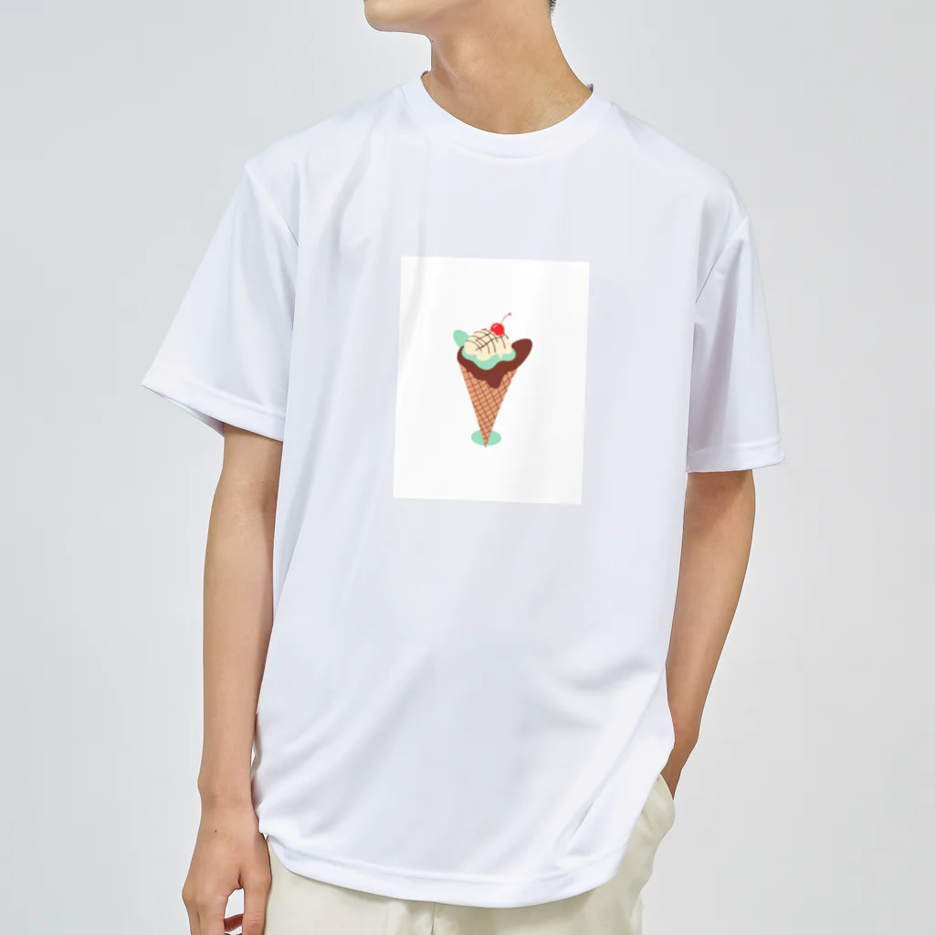 fun fikaのチョコミントアイス Dry T-Shirt