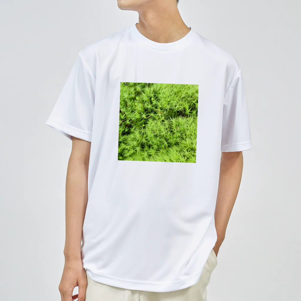 アトリエWindwingの苔グッズ（タマゴケ玉つき） ドライTシャツ