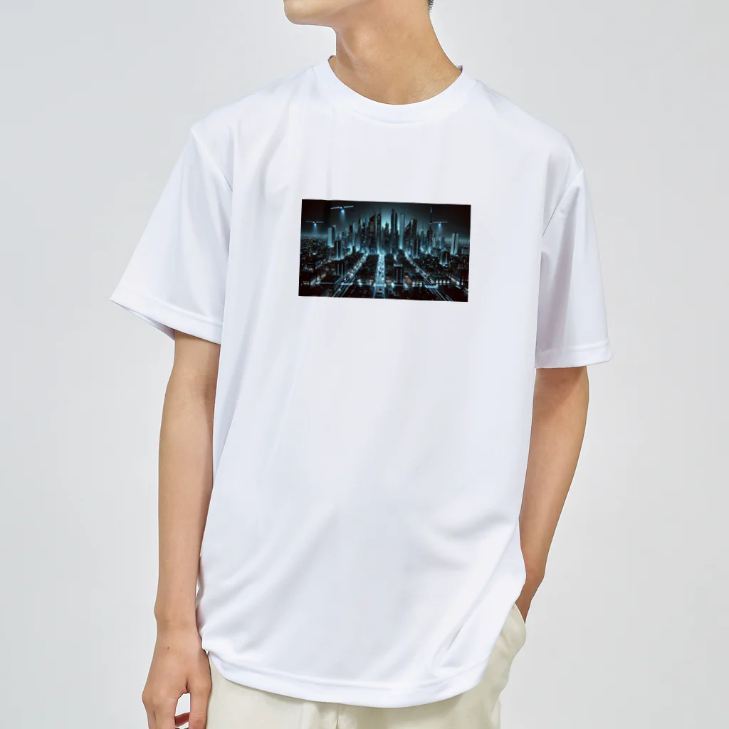 ETOWA_TOWAの未来都市の停電 Dry T-Shirt