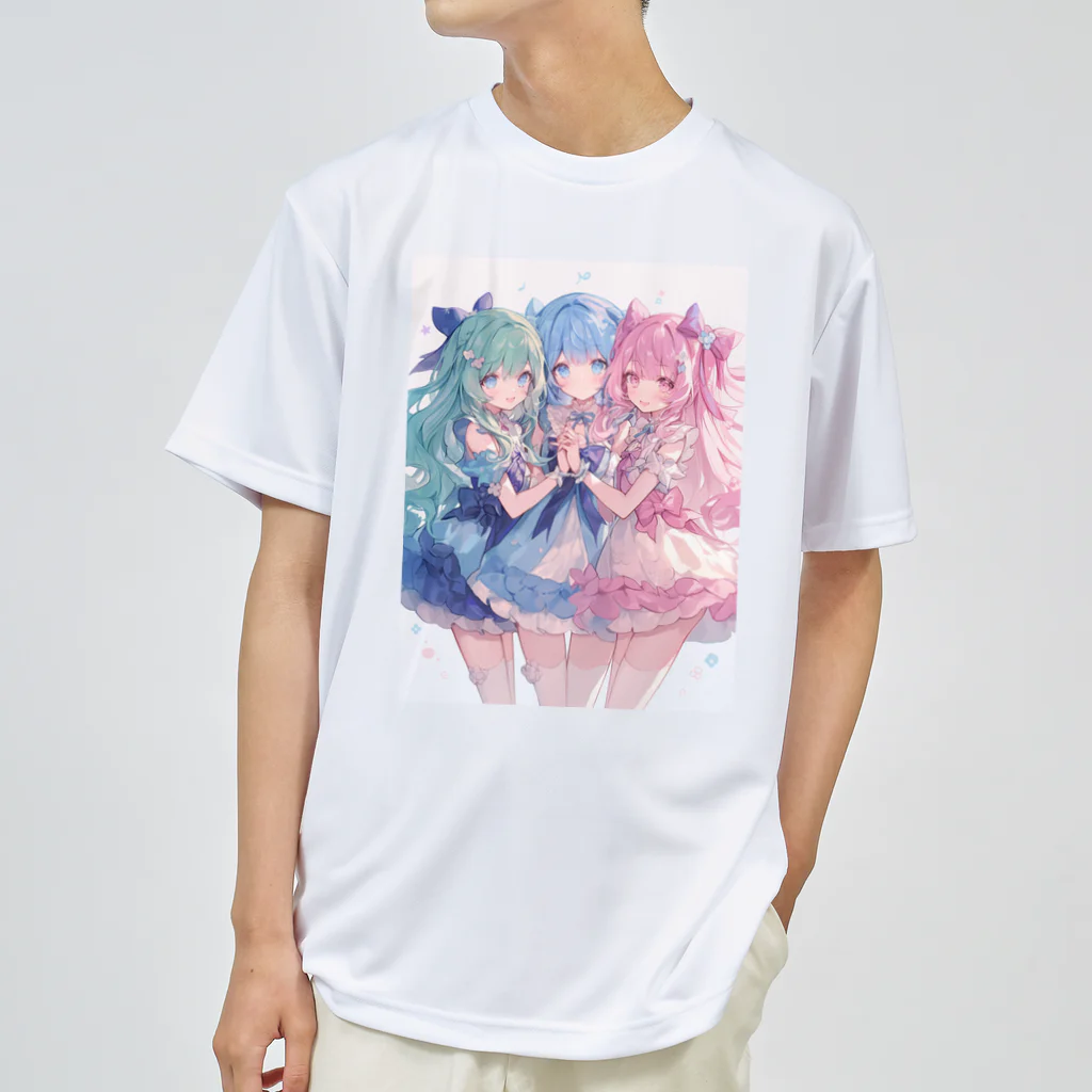 AQUAMETAVERSEのアイドルフラワーズ　なでしこ1478 ドライTシャツ