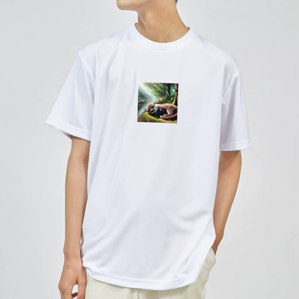 Tunakon_bのお昼寝カワウソ Dry T-Shirt