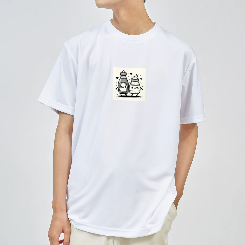 chirimenjarincoのケチャとマヨものくろ Dry T-Shirt