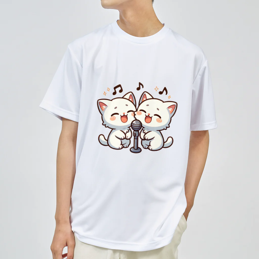 チェリモヤのねこコーラス 06 ドライTシャツ