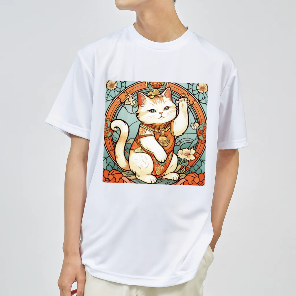 ゆまちゃんの開運雑貨屋さんの集客用子招き猫 Dry T-Shirt