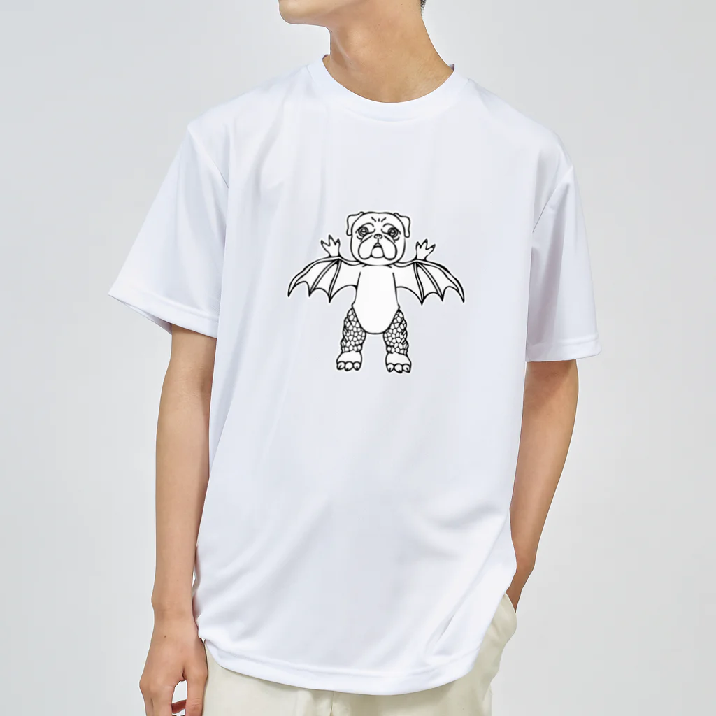 へっぽこデザインの大怪獣パグラ Dry T-Shirt