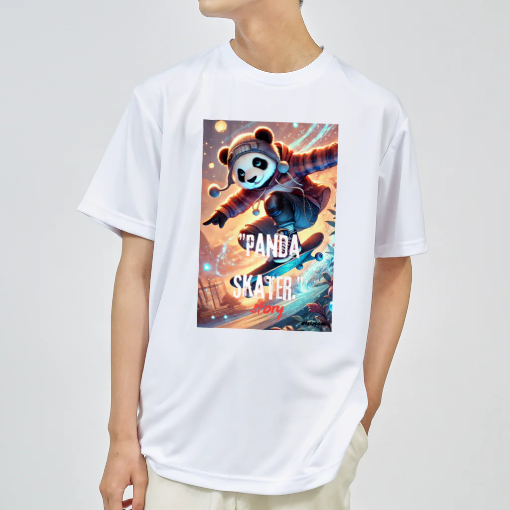 takapoonのPanda Skater Dry T-Shirt