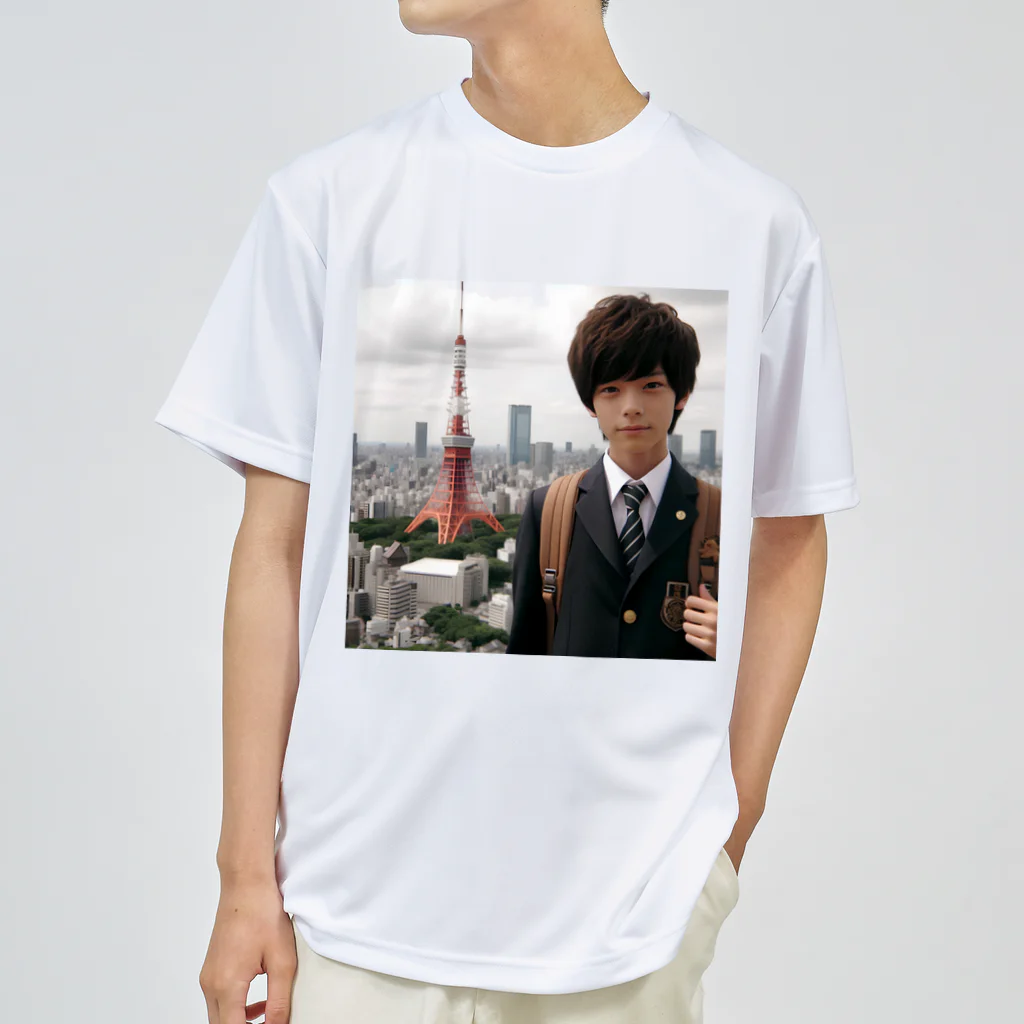 可愛い男の子イラスト販売所　By,keicyanの男の子　中学1年生　タワーバッグに Dry T-Shirt