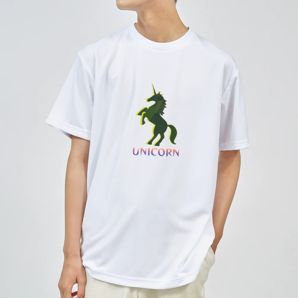 chan-takehaniのユニコーンシンボル Dry T-Shirt