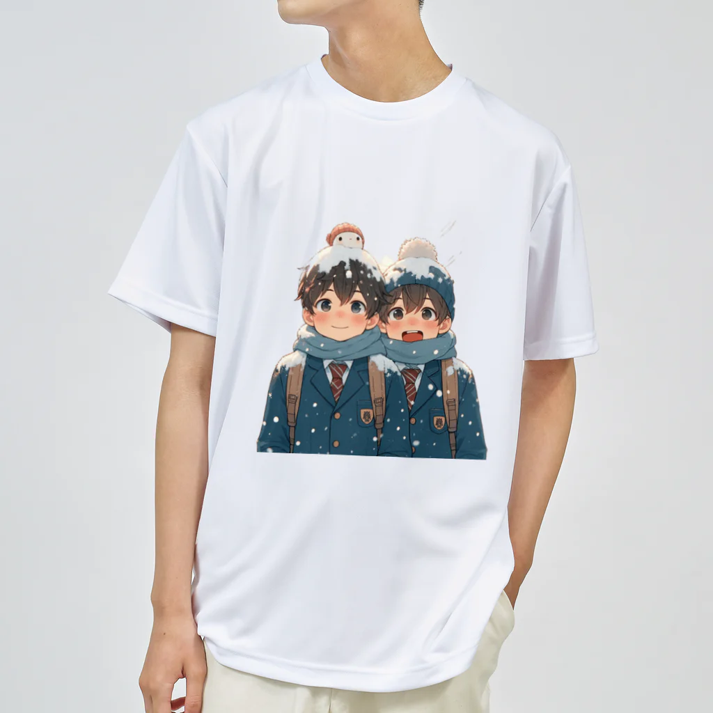 可愛い男の子イラスト販売所　By,keicyanの男の子　中学1年生　冬 ドライTシャツ