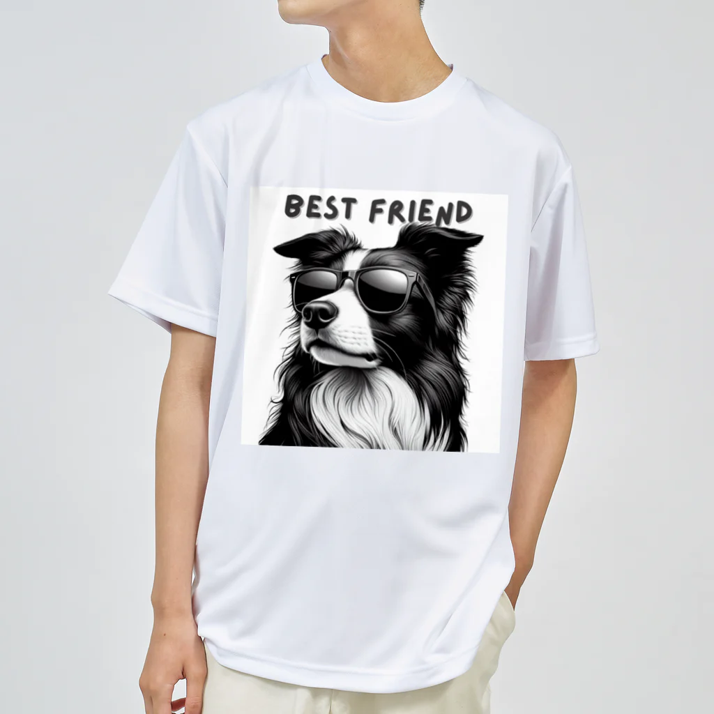 ビビりな番犬くんのBest Friendわんこ ドライTシャツ