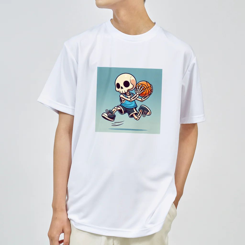 Oz techのスカルフープ：ゴーストプレイヤーのダンクショット Dry T-Shirt