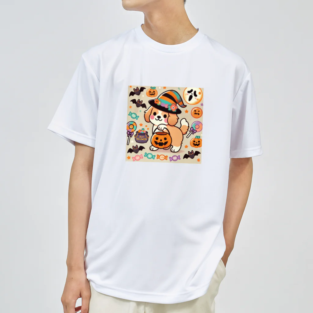あとりえmignonのハロウィンドッグ Dry T-Shirt