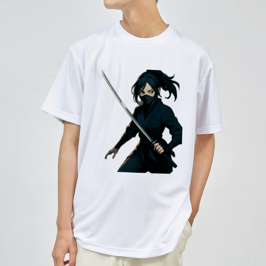 oto_jpのNinja Girl T-Shirt 女忍者Tシャツ Dry T-Shirt