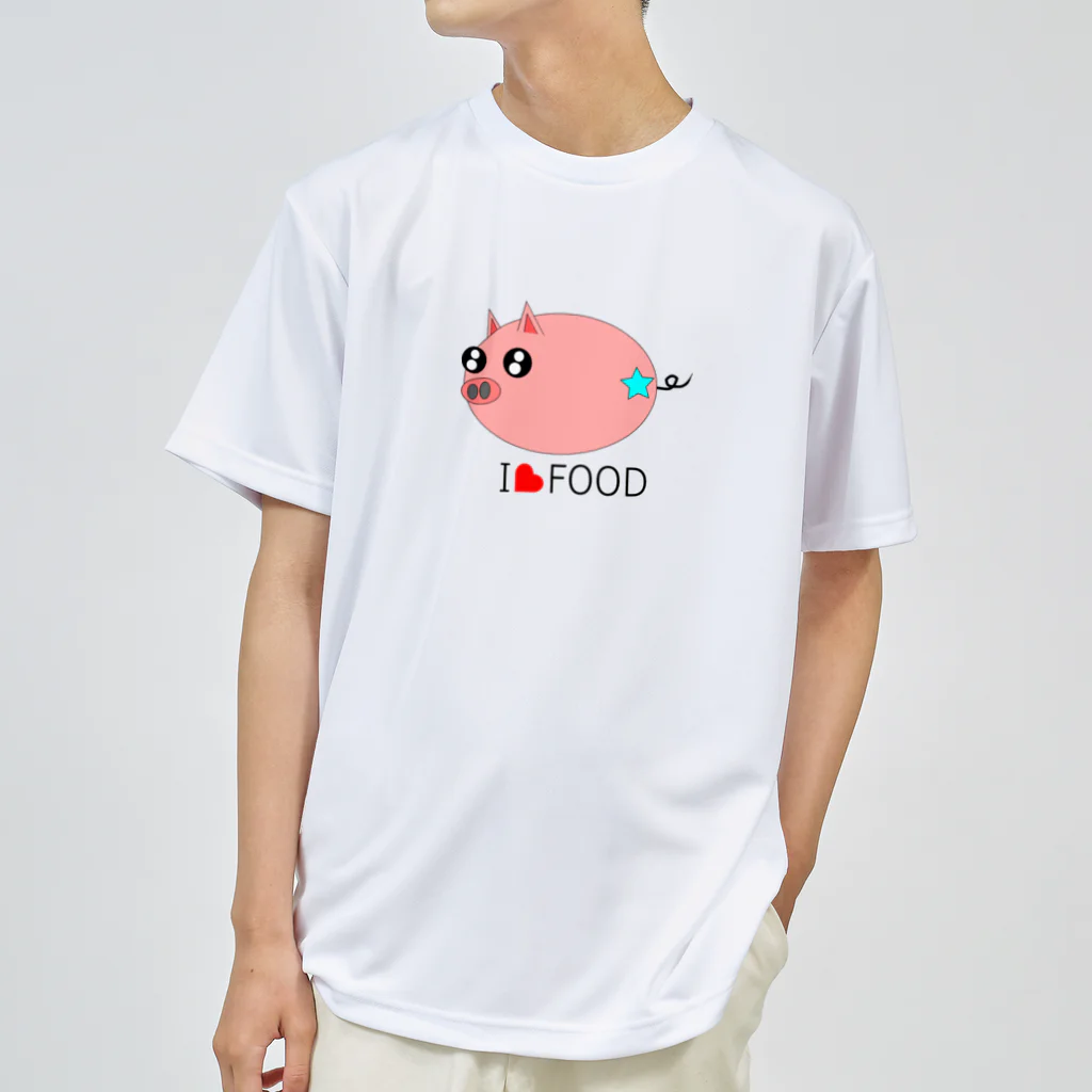 Yuko’ｓ Galleryのこぶたのラブちゃん ドライTシャツ