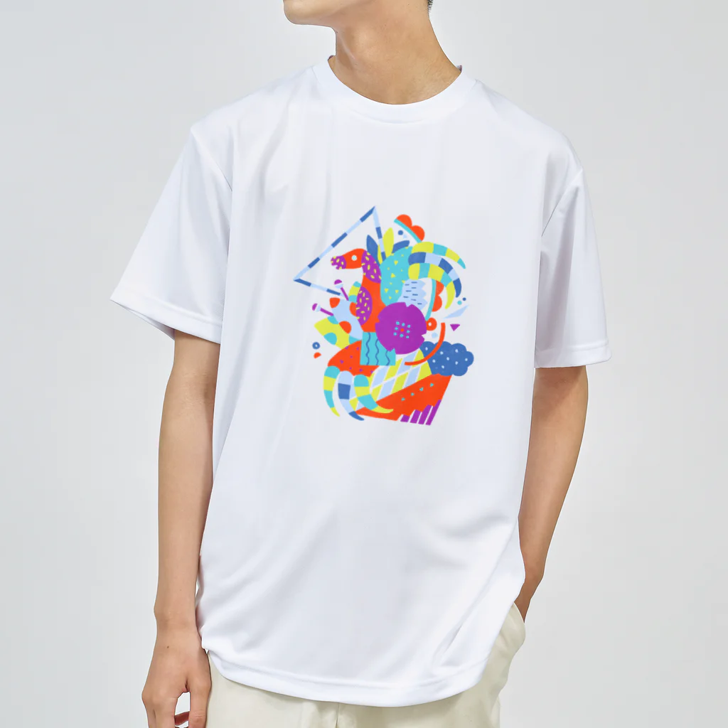 tsuchのcomposition:テリジノサウルス ドライTシャツ