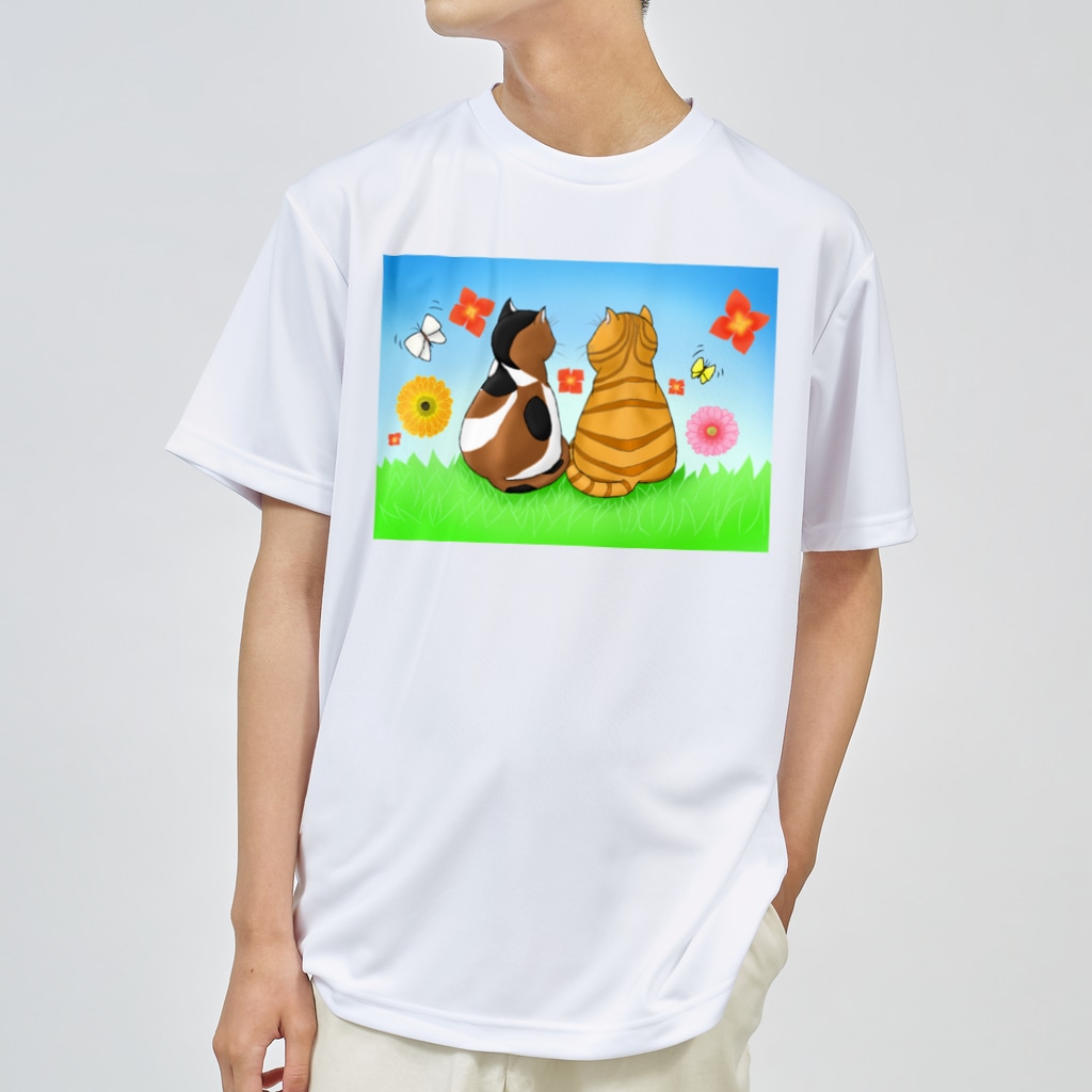 Lily bird（リリーバード）の仲良し猫さん Dry T-Shirt
