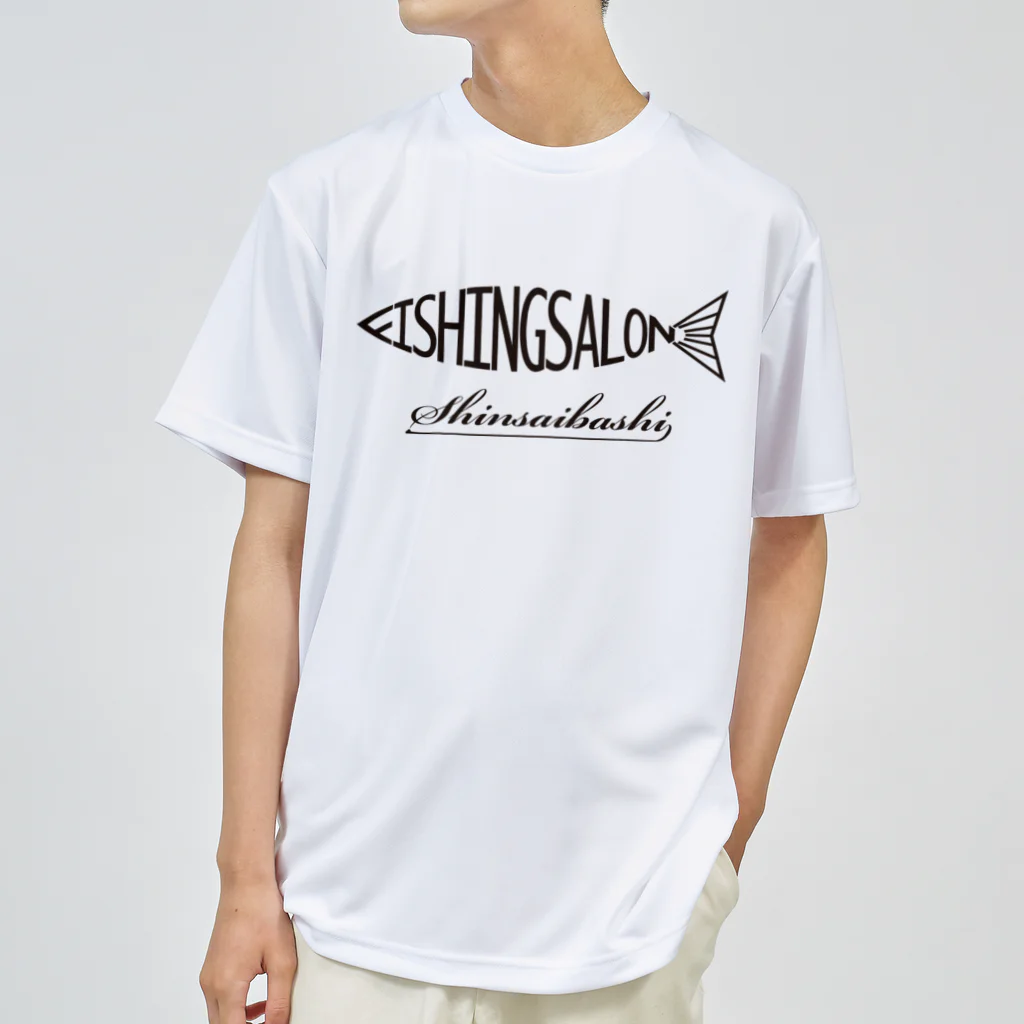 フィッシングサロン心斎橋ONLINEのFSSフィッシュロゴ（黒） ドライTシャツ