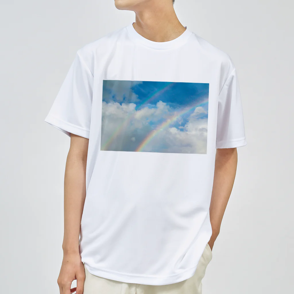 mizuphoto galleryのTwo rainbows ドライTシャツ