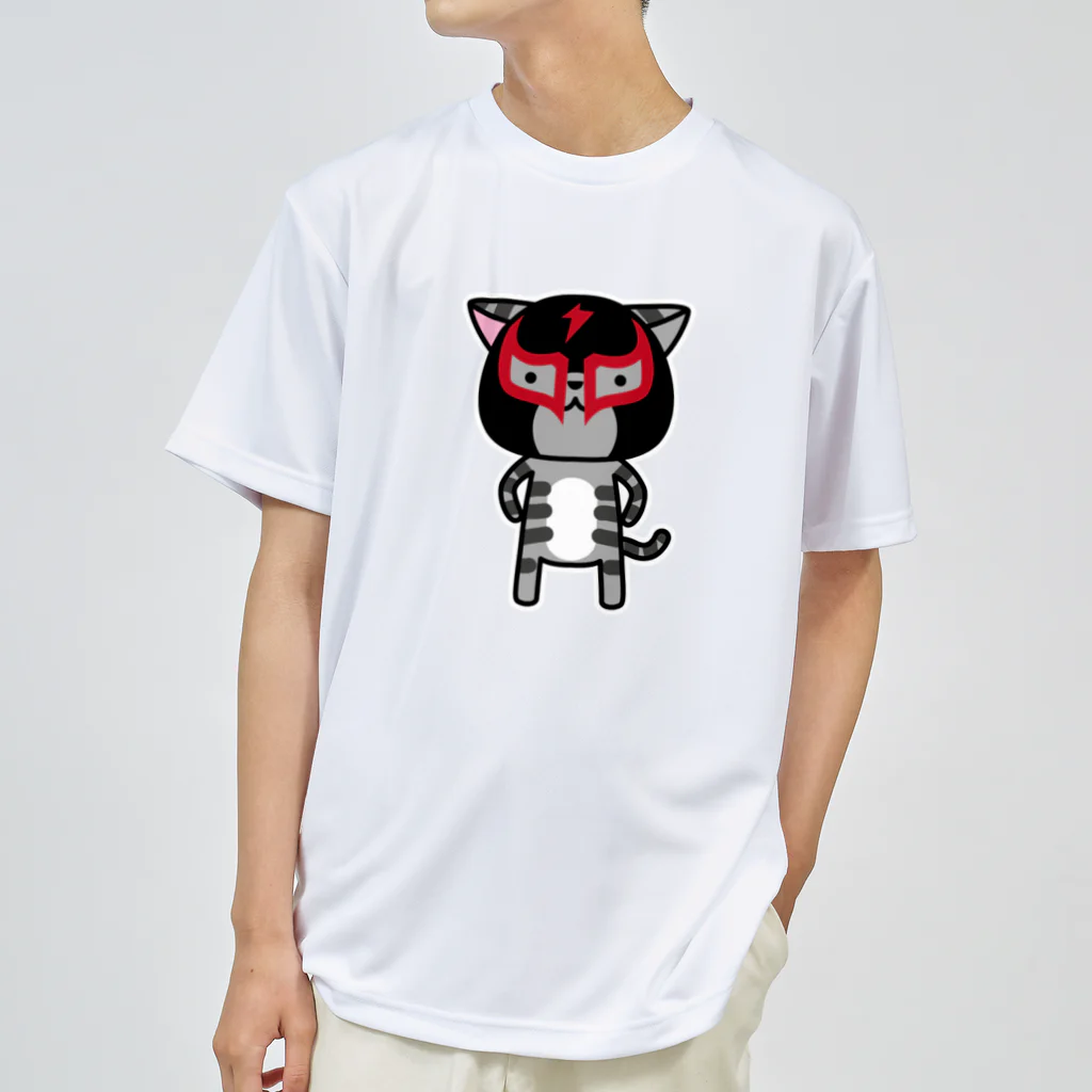 LUCHAの猫ルチャドール#2 ドライTシャツ