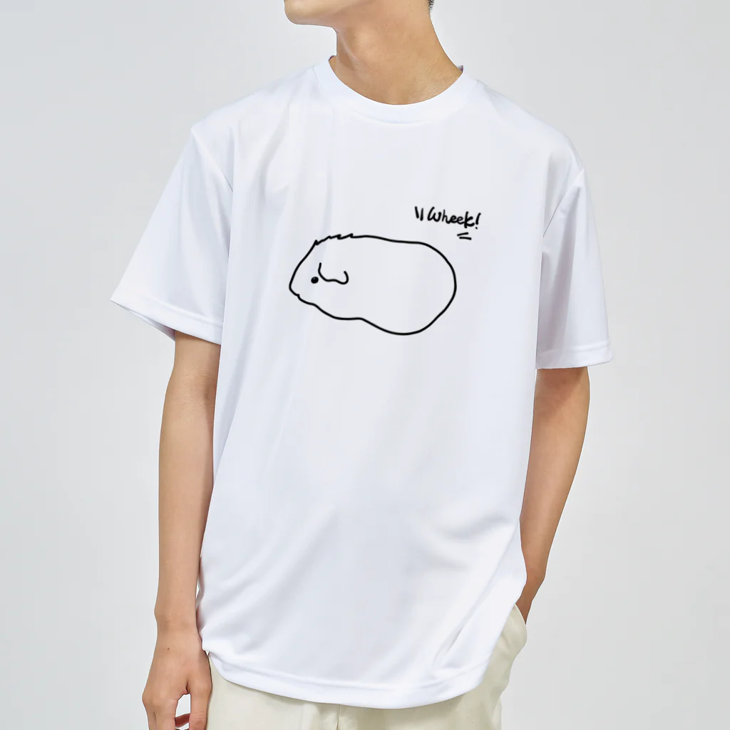 hiromimのguineapig “Wheek！” Dry T-Shirt