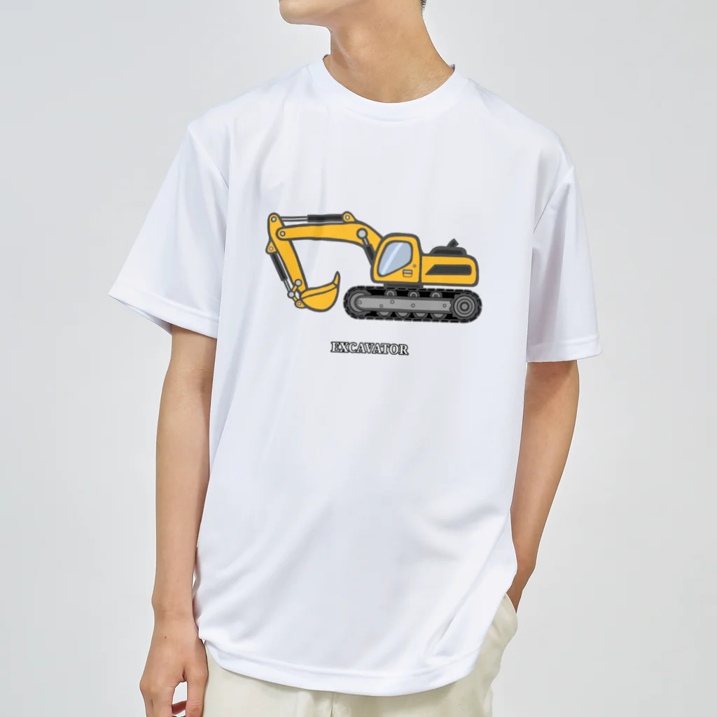 GREAT 7のショベルカー ドライTシャツ