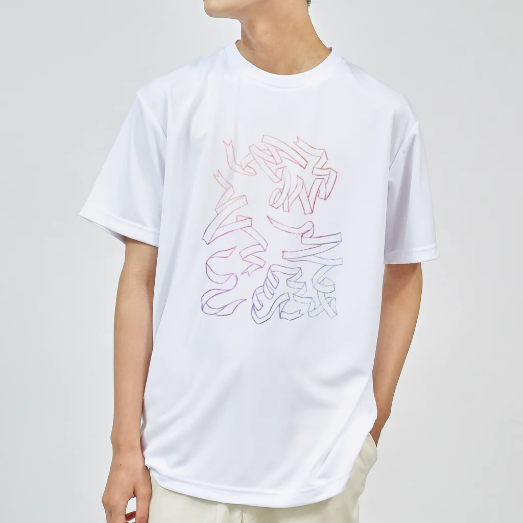 chooseの虹リボンひらり ドライTシャツ