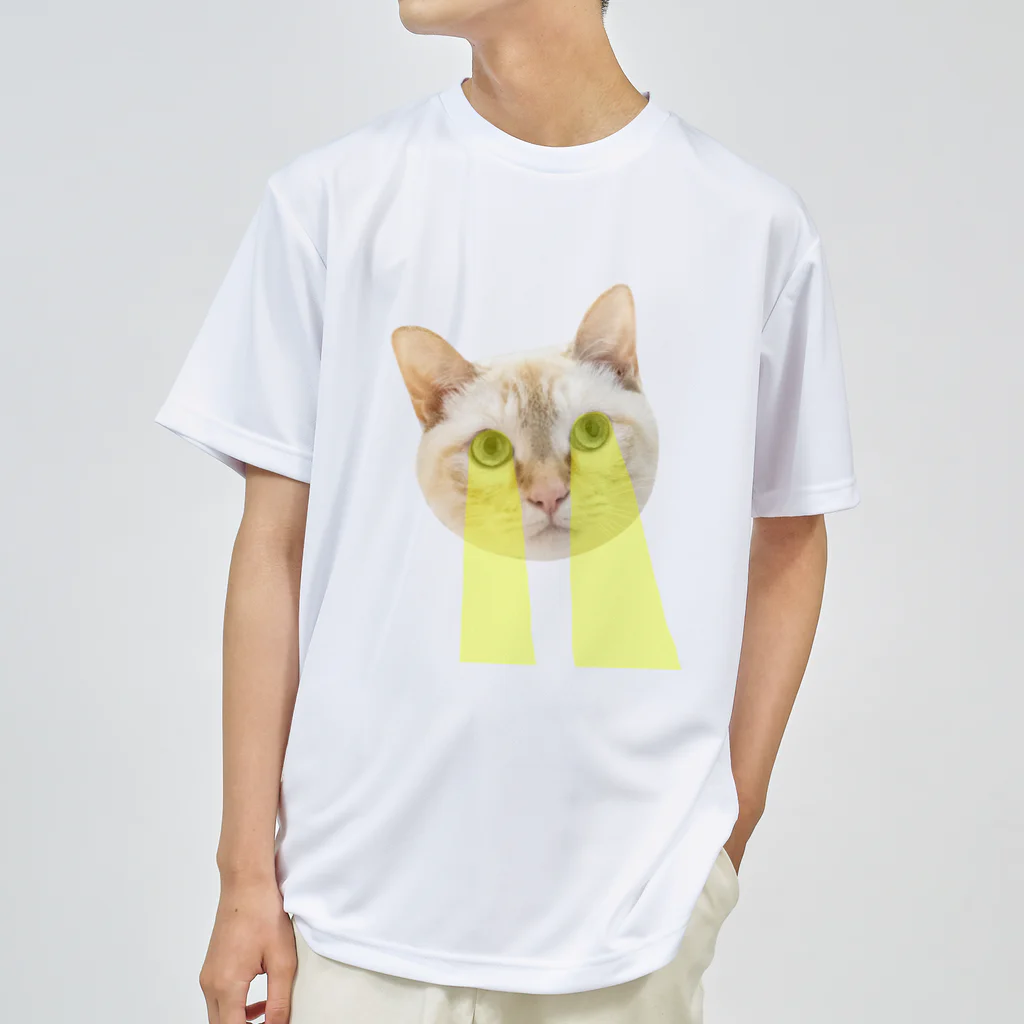 こいぬおじさんのビーム猫 ドライTシャツ