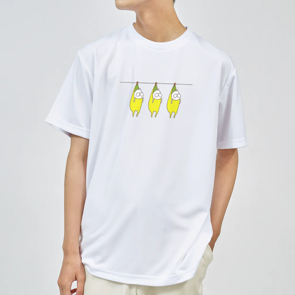 くらきち ONLINE SHOPのねこタイツの洗濯 バナナ Dry T-Shirt