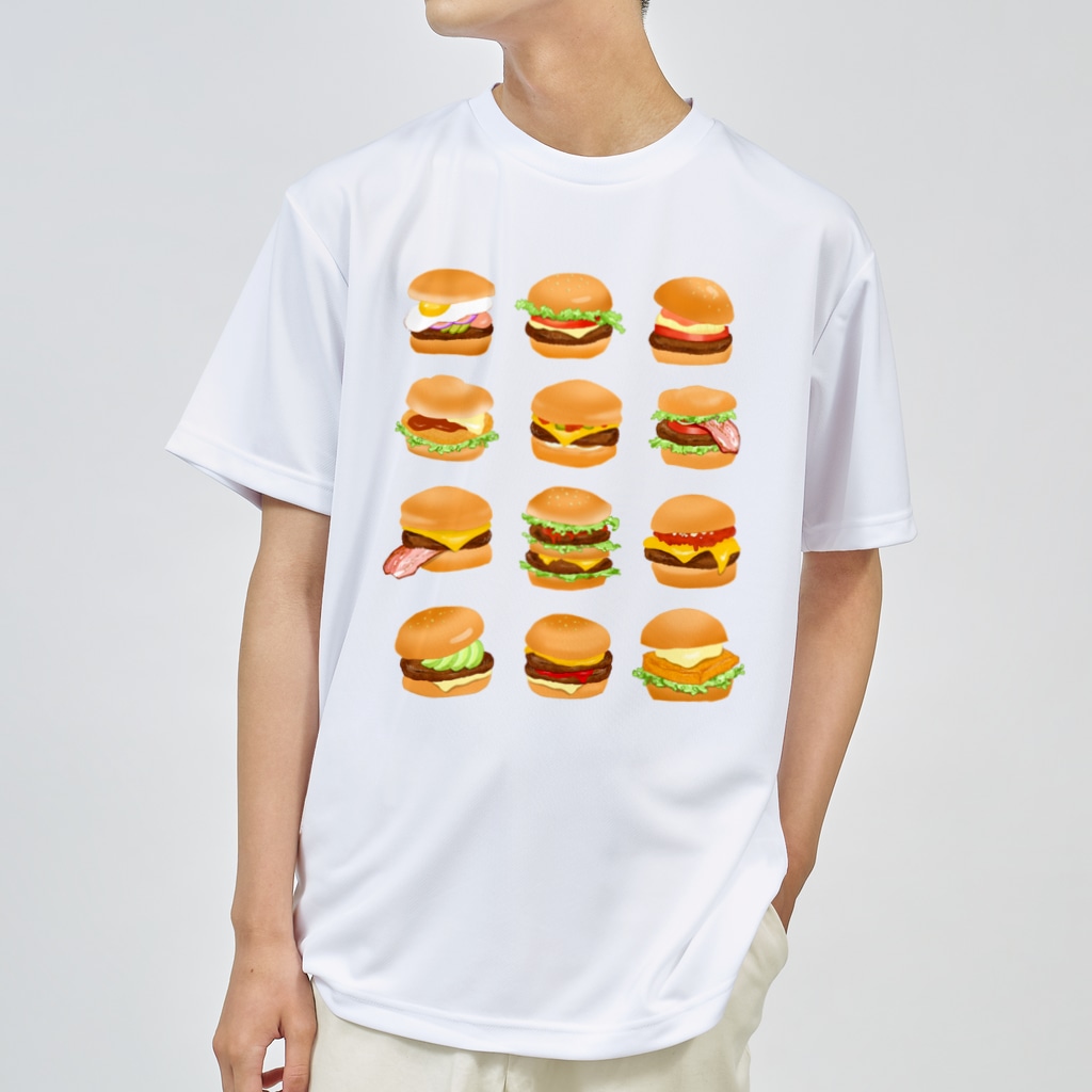 circle and dropsのハンバーガー！！！！！ Dry T-Shirt