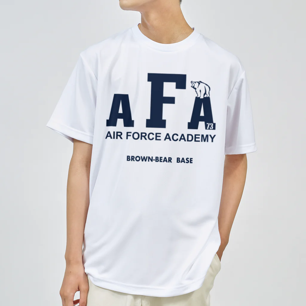 Big-T.jpのAIR FORCEアカデミーTシャツ ネイビープリント Dry T-Shirt