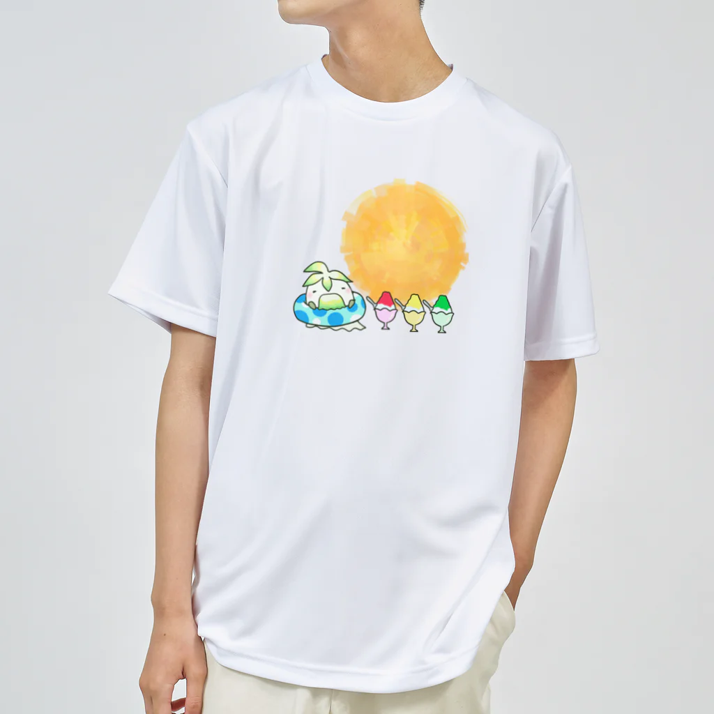 まいにち大変だけどほのぼのって大事の長老と太陽 ドライTシャツ