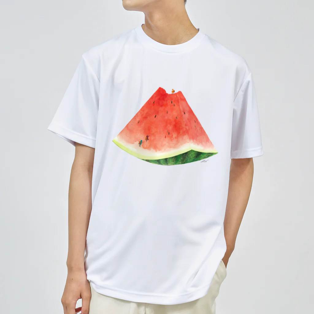 isshiki mayumiのスイカ登山Tシャツ Dry T-Shirt