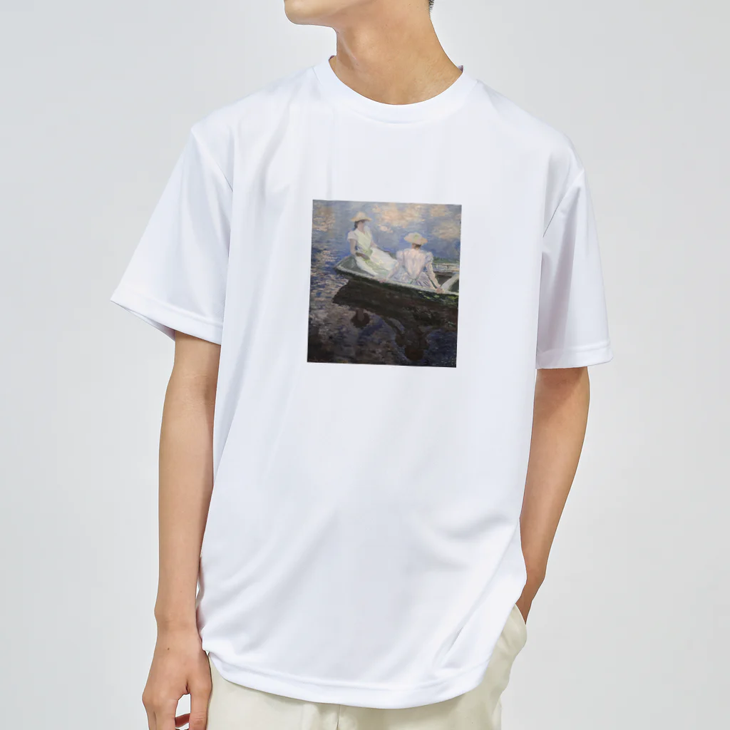 アートTシャツ 名画グッズのクロード・モネの『舟遊び』 ドライTシャツ