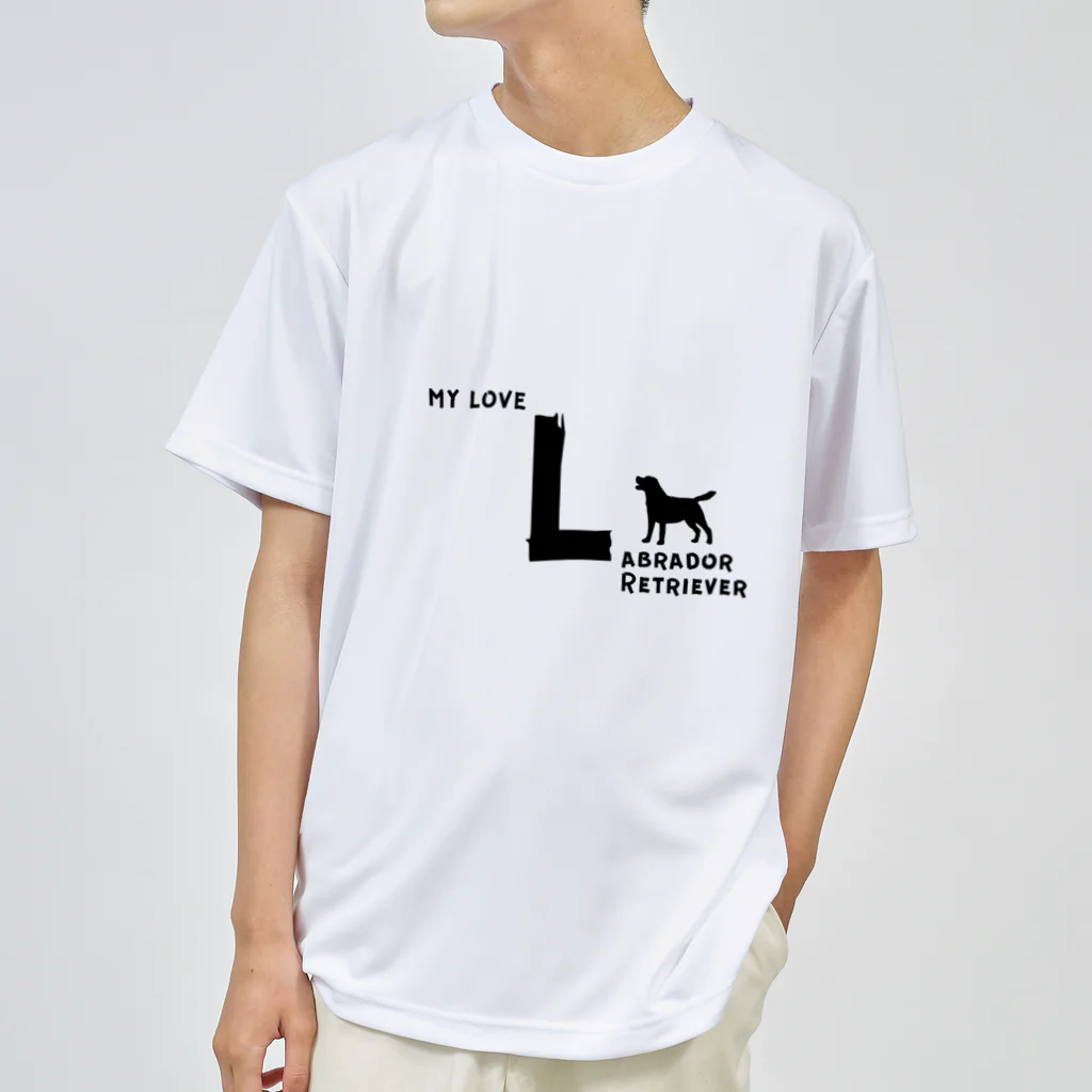 onehappinessのMY LOVE LABRADOR RETRIEVER（ラブラドールレトリバー） ドライTシャツ