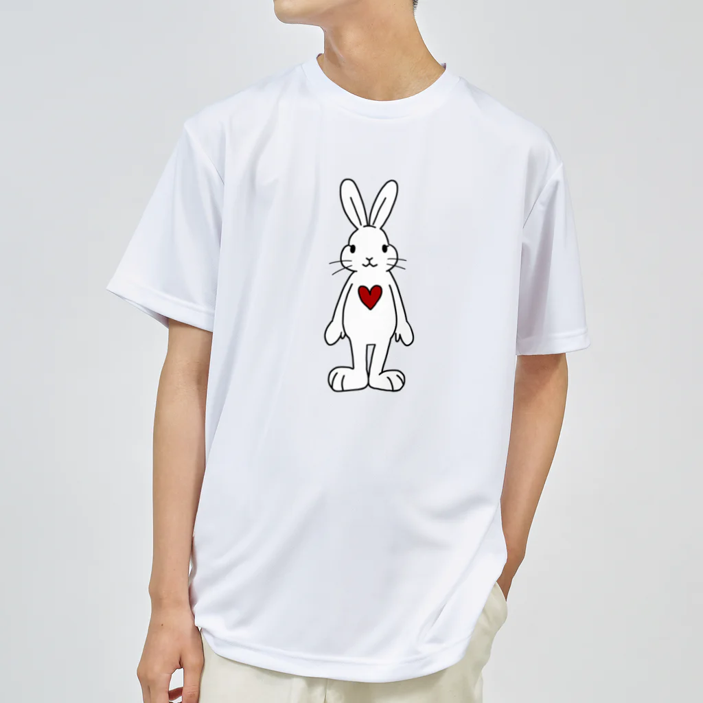 Mock’n Rollの熱いハートを宿したうさぎちゃん Dry T-Shirt