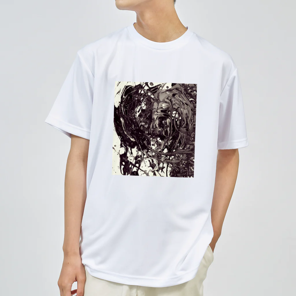 兎派の羽愛斗ノ絵(dark chocolate) Dry T-Shirt