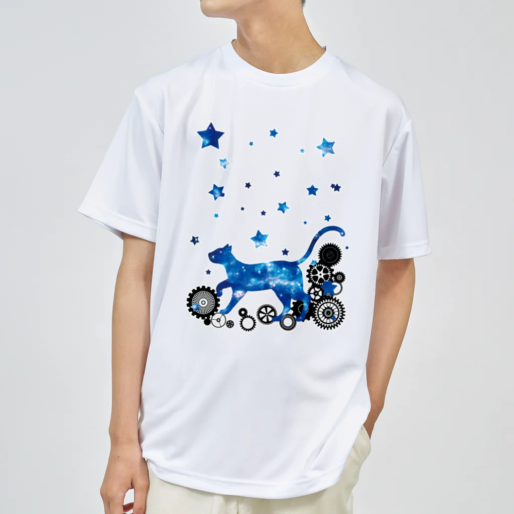 DSM/冴木みやこの宇宙猫と歯車 ドライTシャツ