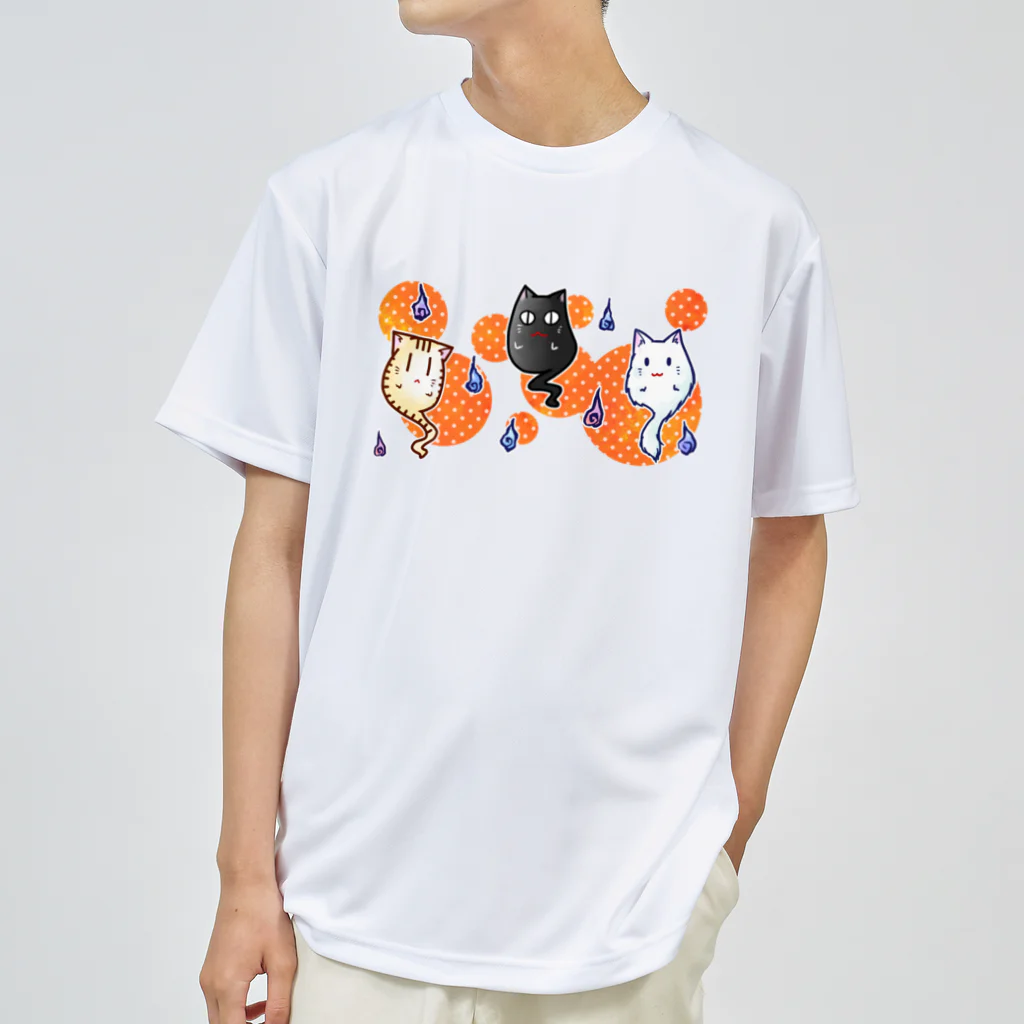 DSM/冴木みやこのねこゆうれいオレンジ ドライTシャツ