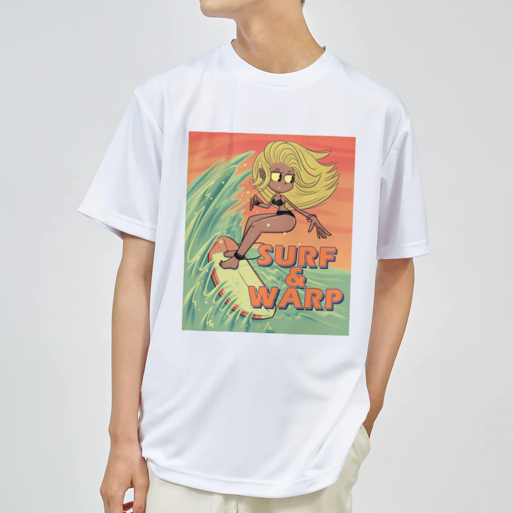 nidan-illustrationの"SURF & WARP" ドライTシャツ