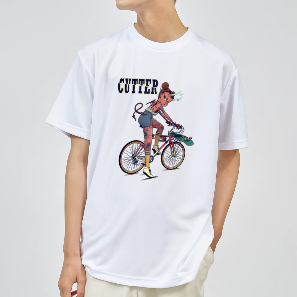 nidan-illustrationの"CUTTER" ドライTシャツ