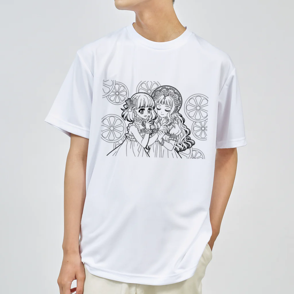 オペラのレモンの妖精（線画） ドライTシャツ